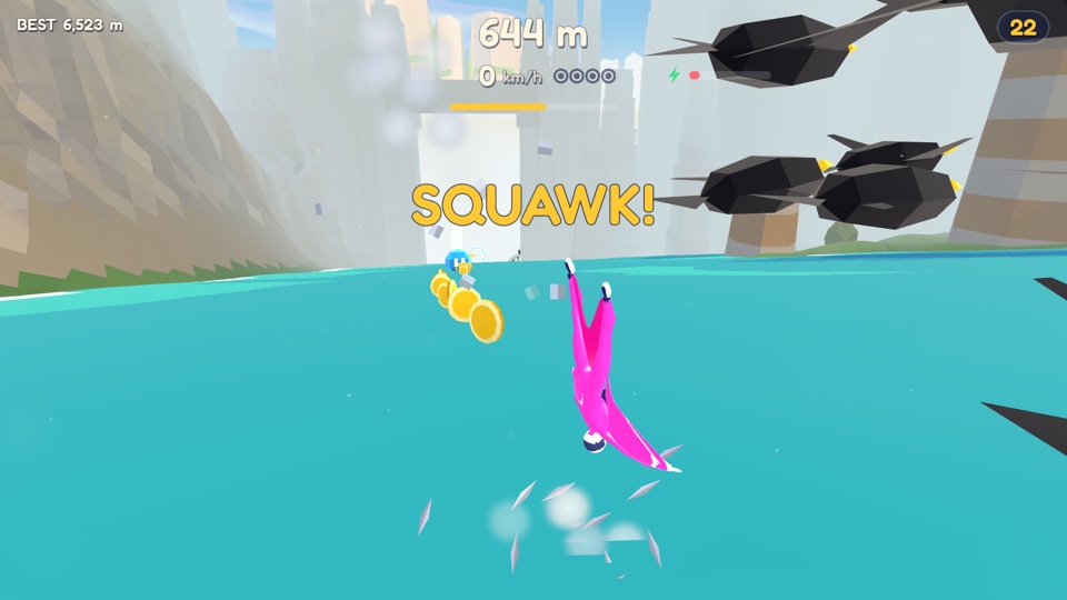 A bird flock crash: SQUAWK!